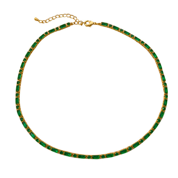 Set colier și brățară din cupru, placare electrogalvanică, stil retro literar-artist, pentru femei