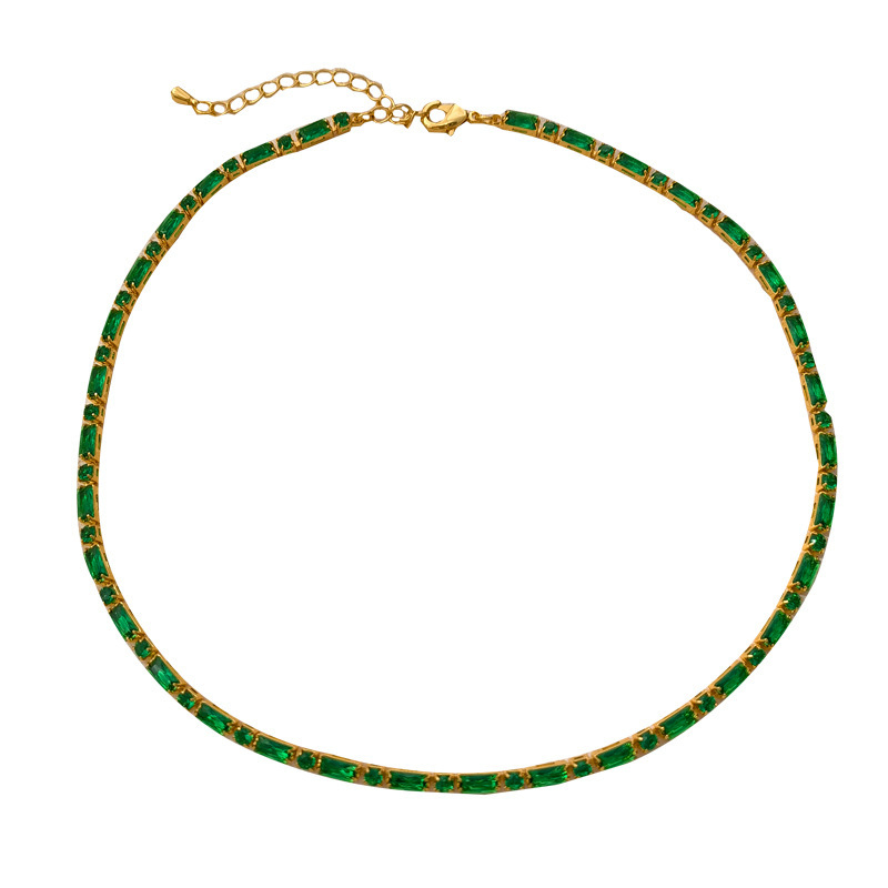 Set colier și brățară din cupru, placare electrogalvanică, stil retro literar-artist, pentru femei