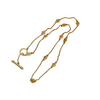 Set colier și brățară din metal, cu model de litere, lanț cu zale încrucișate, placare electroplată, pentru femei, stil fashion OL