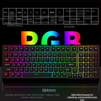 Black Snake YG98 mechaninė klaviatūros komplektas su RGB apšvietimu, laidinis, >98 klavišų, mechaniniai jungikliai