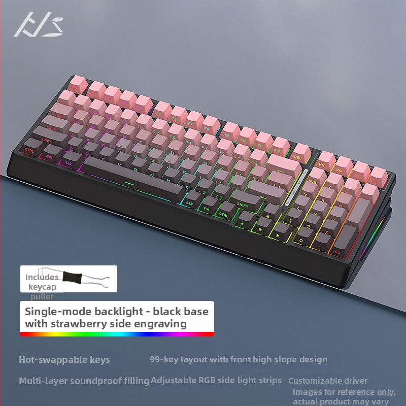 Black Snake YG98 mechaninė klaviatūros komplektas su RGB apšvietimu, laidinis, >98 klavišų, mechaniniai jungikliai