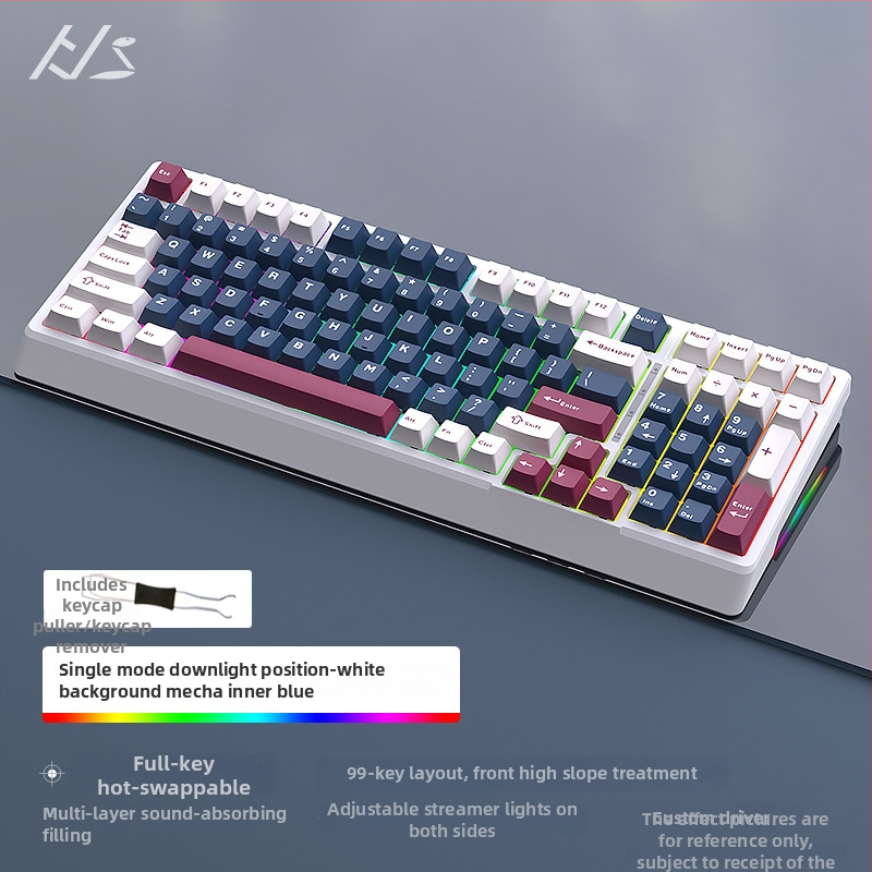 Black Snake YG98 mechaninė klaviatūros komplektas su RGB apšvietimu, laidinis, >98 klavišų, mechaniniai jungikliai