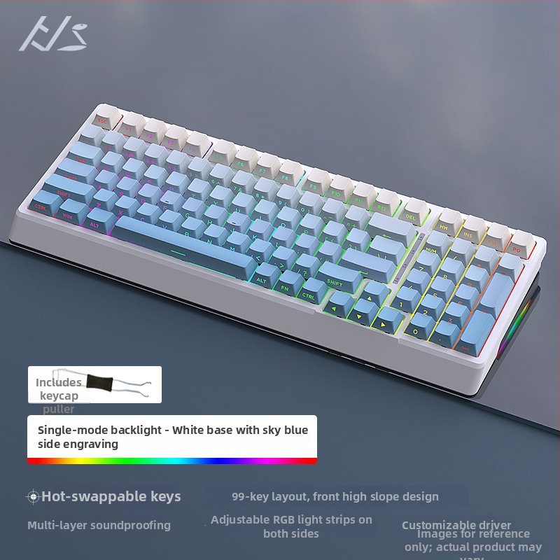 Black Snake YG98 mechaninė klaviatūros komplektas su RGB apšvietimu, laidinis, >98 klavišų, mechaniniai jungikliai