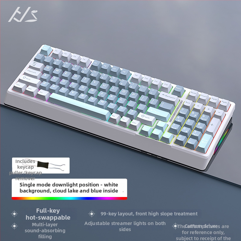 Black Snake YG98 mechaninė klaviatūros komplektas su RGB apšvietimu, laidinis, >98 klavišų, mechaniniai jungikliai