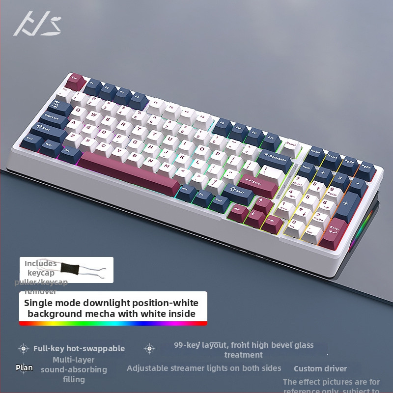 Black Snake YG98 mechaninė klaviatūros komplektas su RGB apšvietimu, laidinis, >98 klavišų, mechaniniai jungikliai