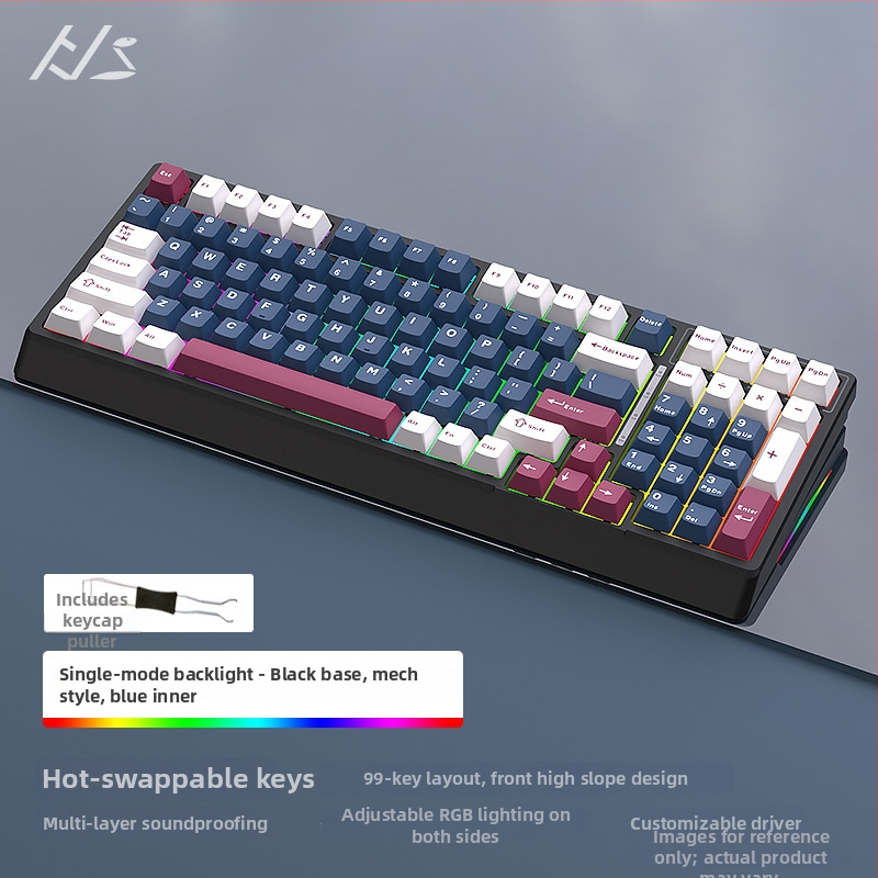 Black Snake YG98 mechaninė klaviatūros komplektas su RGB apšvietimu, laidinis, >98 klavišų, mechaniniai jungikliai