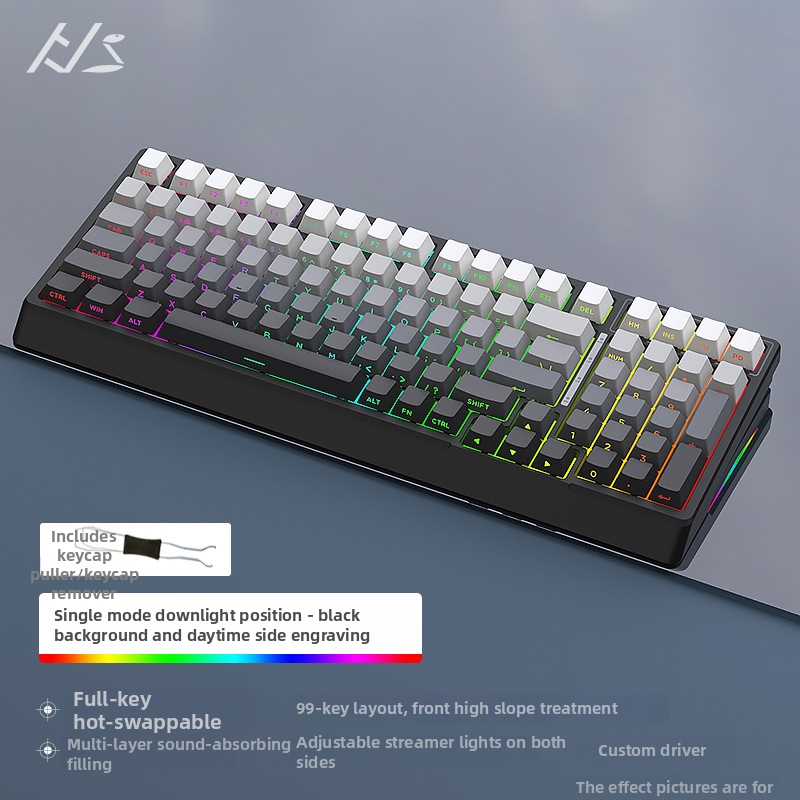 Black Snake YG98 mechaninė klaviatūros komplektas su RGB apšvietimu, laidinis, >98 klavišų, mechaniniai jungikliai