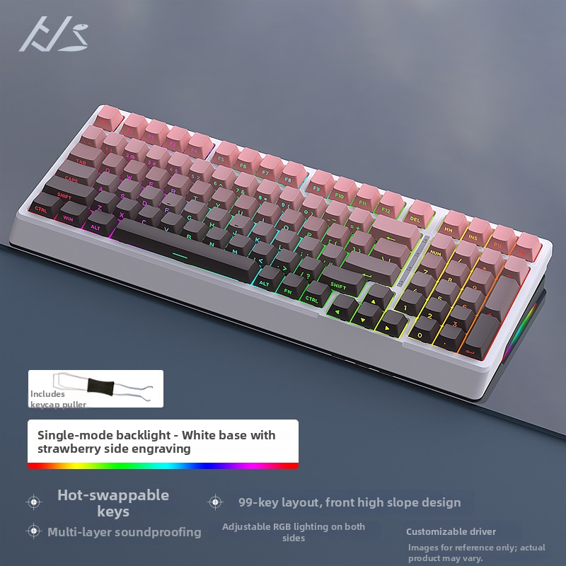 Black Snake YG98 mechaninė klaviatūros komplektas su RGB apšvietimu, laidinis, >98 klavišų, mechaniniai jungikliai