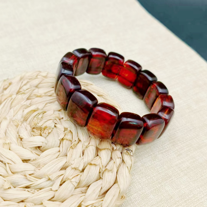 Colier din rășină cu pandantiv, lanț cu bile, stil etnic, unisex, Nanyi Jewelry