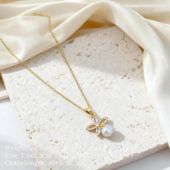 Set de bijuterii: cercei și colier | cupru, placare electroplată, lanț O, pandantiv din cupru, motiv floral, stil lux lejer