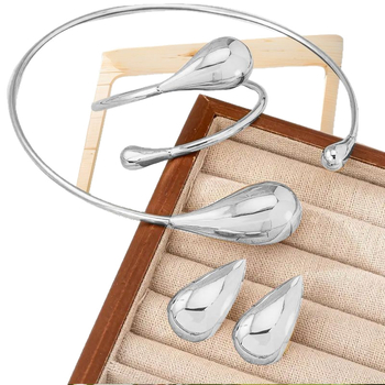 Set de bijuterii: cercei, colier și brățară; material: aliaj; lanț Twist; material pandantiv: aliaj; model: pisicuță Snoopy/persoanaj animat