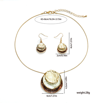 Set boem cercei și colier din email, cu picături în formă de lacrimă, din aliaj, lanț șarpe, motiv stele/soare/lună, pentru femei