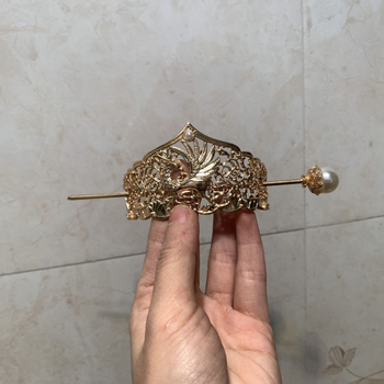 Galvos aksesuaras – plaukų karūna iš metalo, senovinis stilius (Medžiaga: Metalas; Stilius: Kitas; Prekės ženklas: Unique; Išleidimas: 2021 m. vasara)