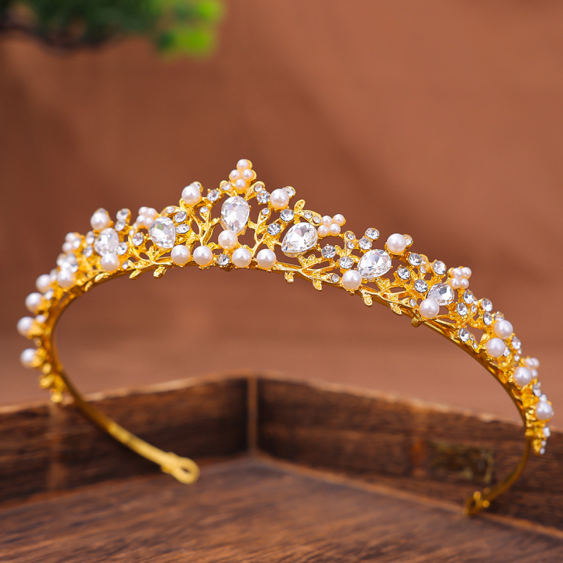 Tiara s rhinestones, legura, vintage stil, svadbeni dodatak za kosu