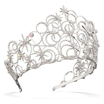 Coroană pentru cap din aliaj, coroană balon, placare electrolitică, stil feminin