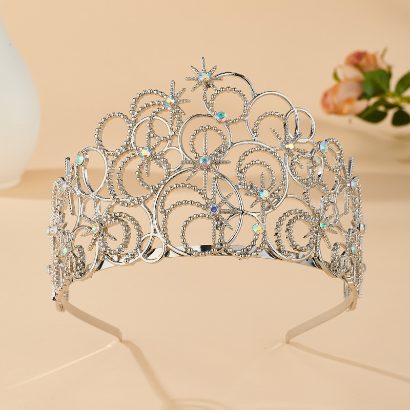 Coroană pentru cap din aliaj, coroană balon, placare electrolitică, stil feminin