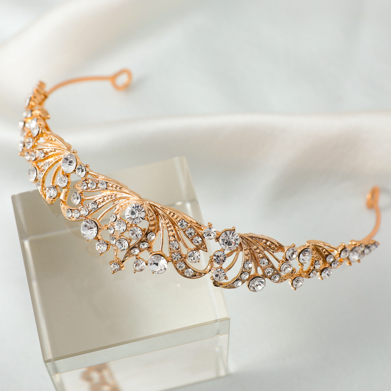 Ice Dance Tiara de Mireasă, Aliaj, Puritate Zinc, Electroplacare, Cristale