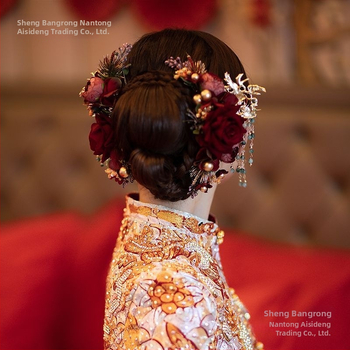 Plaukų aksesuarai - vintažinis audinys su augalų ir gėlių raštu, vaikams, 2025 m. pavasaris