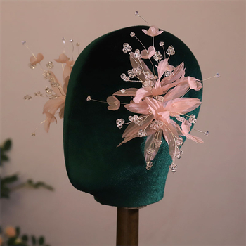 Kristalinės plaukų segtukai vaikams, rankų darbo audinio aksesuaras, korėjieško stiliaus gėlių dizainas, paprastas dizainas