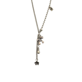 Colier pentru femei cu design geometric, materiale mixte, pandant din aliaj, placare electroplatină, greutate 10 g