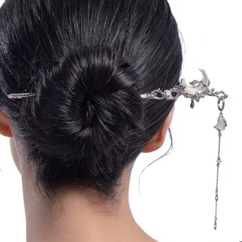 Agrafă de păr geometrică din metal – stil chinezesc nou, placare electroplată (Metal; Stil chinezesc nou; Placare electroplată)