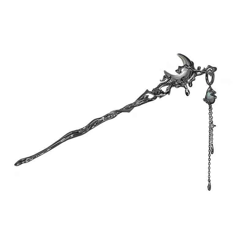 Agrafă de păr geometrică din metal – stil chinezesc nou, placare electroplată (Metal; Stil chinezesc nou; Placare electroplată)