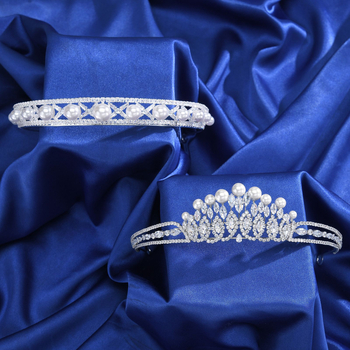 Diademă de mireasă din aliaj, placare electroplating, accente din cristal, accesorii pentru cap pentru nunți și baluri