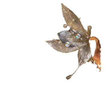 Fém hajtű pillangóval és függővel – egyszerű stílus, elektroplatírozott bevonat, egyedileg csomagolva, fejfedő kiegészítő, 2024 tavasz