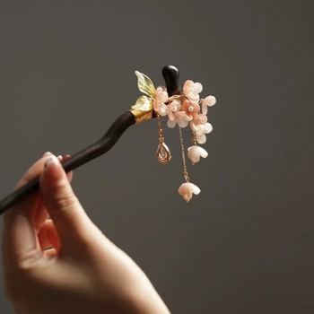 Clamă pentru păr cu design floral în stil retro (Material: Materiale mixte; Formă: Floare; Stil: Retro; Ambalaj: Ambalaj independent)