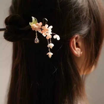 Clamă pentru păr cu design floral în stil retro (Material: Materiale mixte; Formă: Floare; Stil: Retro; Ambalaj: Ambalaj independent)