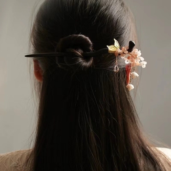 Clamă pentru păr cu design floral în stil retro (Material: Materiale mixte; Formă: Floare; Stil: Retro; Ambalaj: Ambalaj independent)