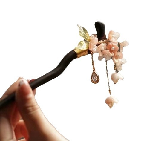 Clamă pentru păr cu design floral în stil retro (Material: Materiale mixte; Formă: Floare; Stil: Retro; Ambalaj: Ambalaj independent)