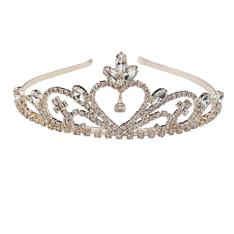 Princeza diadema za kosu, rhinestones, korejski stil, elektroplatiranje, Butterfly Dance