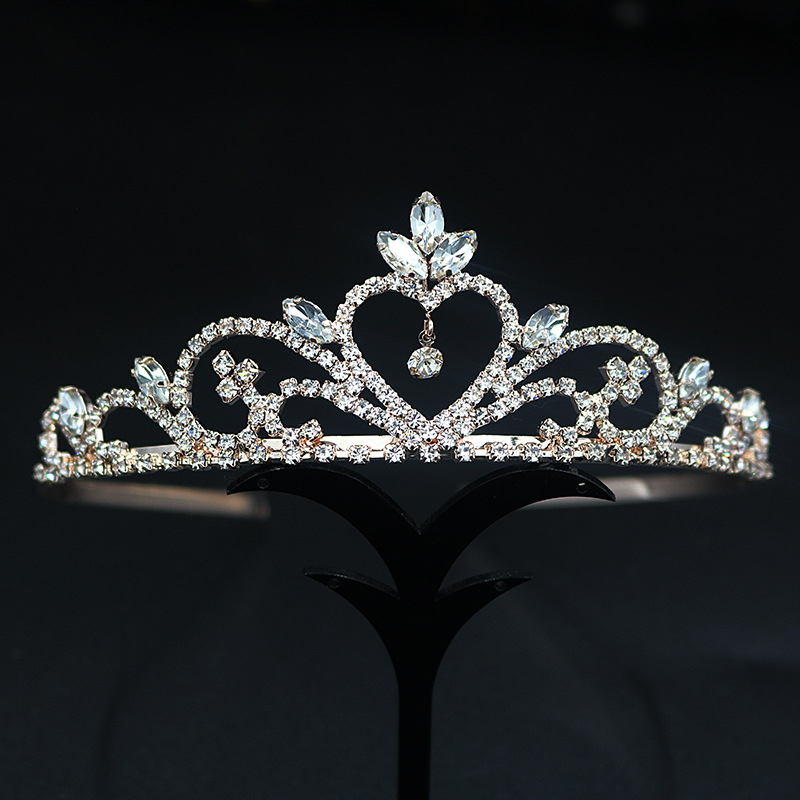 Princeza diadema za kosu, rhinestones, korejski stil, elektroplatiranje, Butterfly Dance