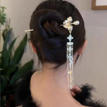 Spona do vlasov pre Hanfu, kovová, starožitný štýl, motív zvierat/zodiak, ručne vyrobené, pôvod Yiwu