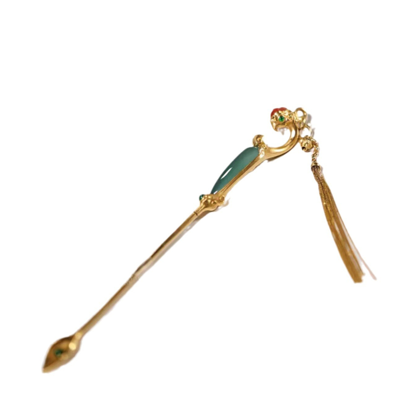 Clește de păr Fenix, cupru, stil etnic, primăvara 2024