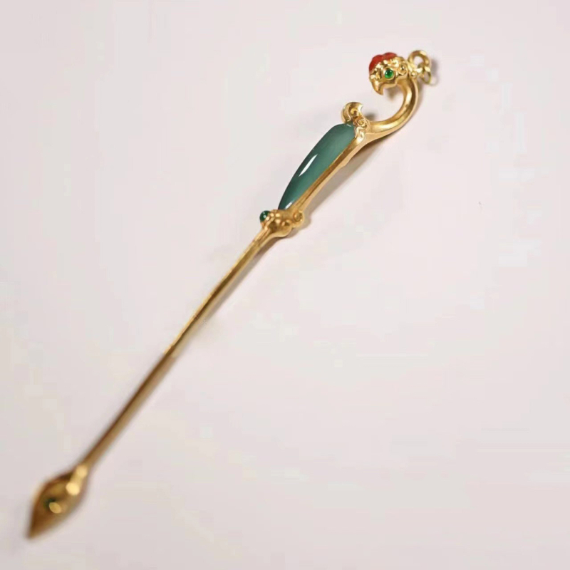 Clește de păr Fenix, cupru, stil etnic, primăvara 2024