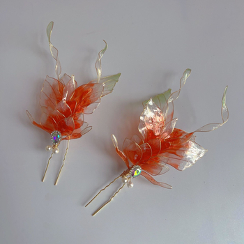 Set accesorii păr în stil vintage, decor floral, material plastic/rășină, lansare primăvara 2024