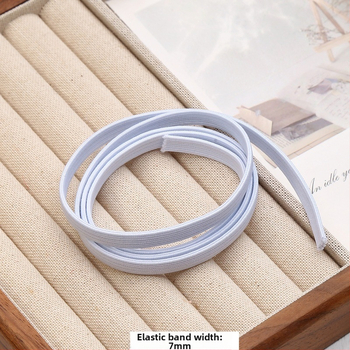 Matu aksesuārs - Plakana elastīga gumijas lente DIY stilam, apģērbu piederums