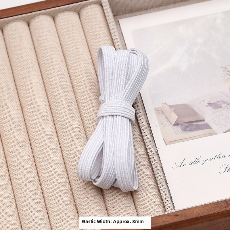 Doplnok do vlasov – Ploché elastické gumové pásmo pre DIY styling, doplnok k odevu