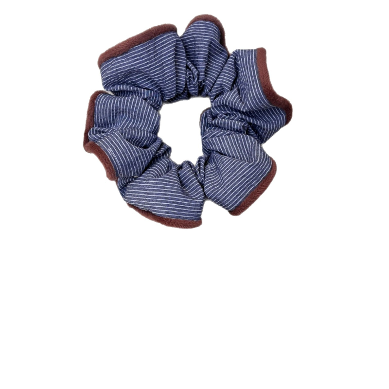 Scrunchie za kosu, korejski stil, velur, ručna izrada, poliester, visoka elastičnost, jesenska kolekcija 2025