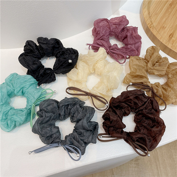 Tekstilna gumica za rep, Bow Tie stil, ručna izrada, podrijetlo: Jinhua, šifra 00832