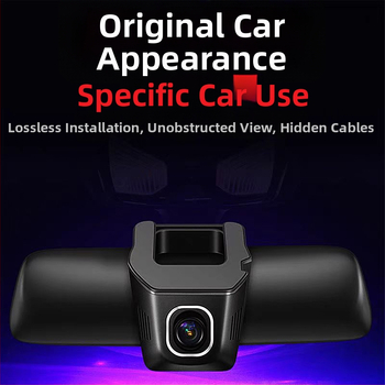 Kahe objektiiviga auto dash cam, 2160P, 170° lai nurk, F1.5 diafragma, tsükliline salvestus