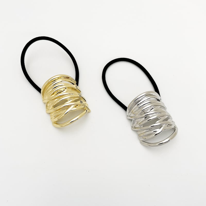 MIYA sakausējuma matu gumija ar elektroapdari, augsta elastība, astiņa gumija, galvas aksesuārs japāņu stilā