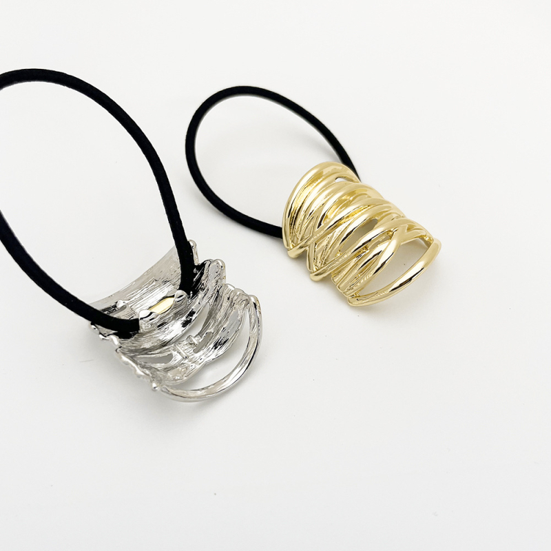 MIYA sakausējuma matu gumija ar elektroapdari, augsta elastība, astiņa gumija, galvas aksesuārs japāņu stilā