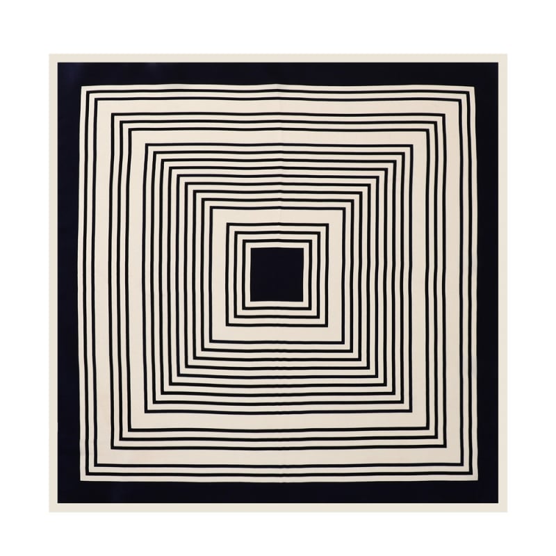 Копринен квадратен шал с plain crepe satin, plain weave, Su silk, ZS5306, пролет 2025