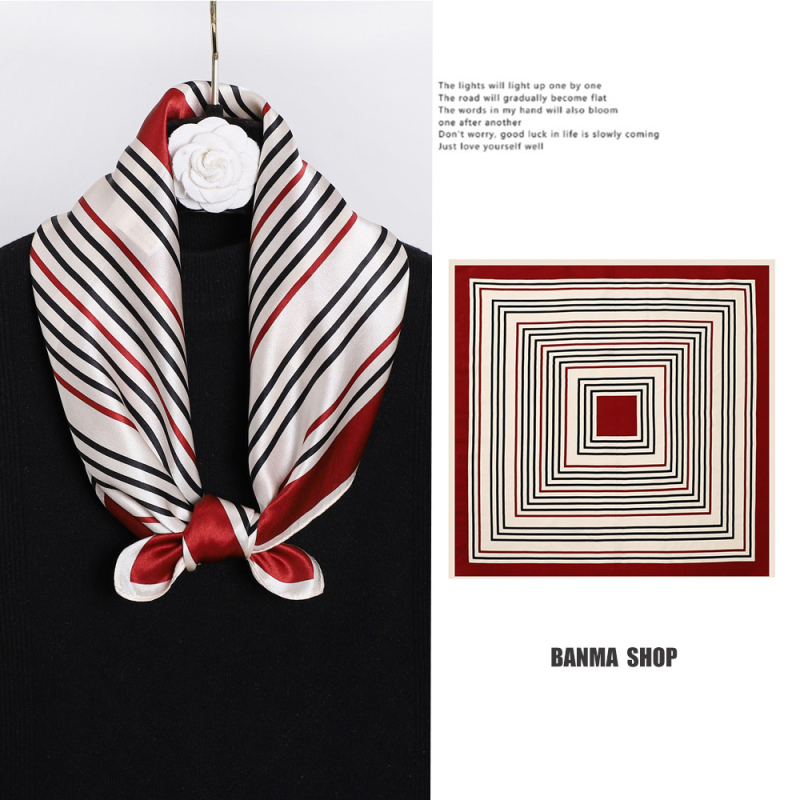 Šalikas iš paprasto crepe satino, audimas: paprastas audinys, stilius: madingas keliaujantis stilius, sezonas: pavasaris 2025, kodas: ZS5306