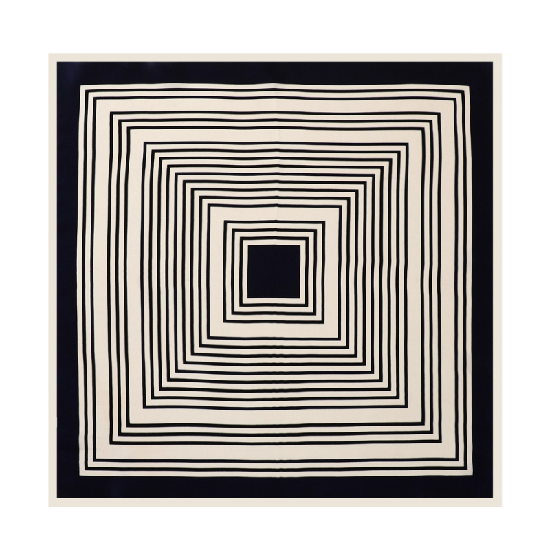 Šalikas iš paprasto crepe satino, audimas: paprastas audinys, stilius: madingas keliaujantis stilius, sezonas: pavasaris 2025, kodas: ZS5306