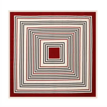 Šilkinis mažas kvadratinis šalikėlis, plain crepe satin, paprastas pynimas, 2025 m. pavasaris, madingas miesto stilius