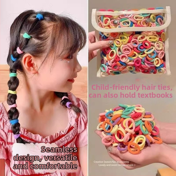 Bērnu matu elastīgā lente, maiga pret matiem, salds apaļš stils, pavasaris 2025